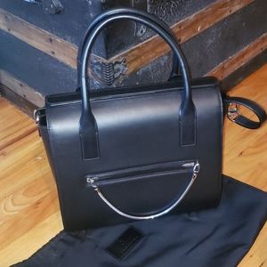 Alexander Wang Black Leather Chastity Purse-NEW